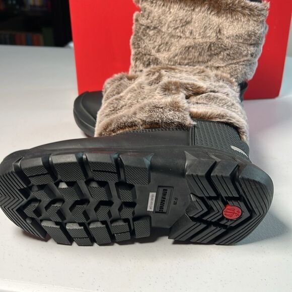 Hunter Kids Intrepid Faux Fur Snow Boot Kids - Picture 4 of 8